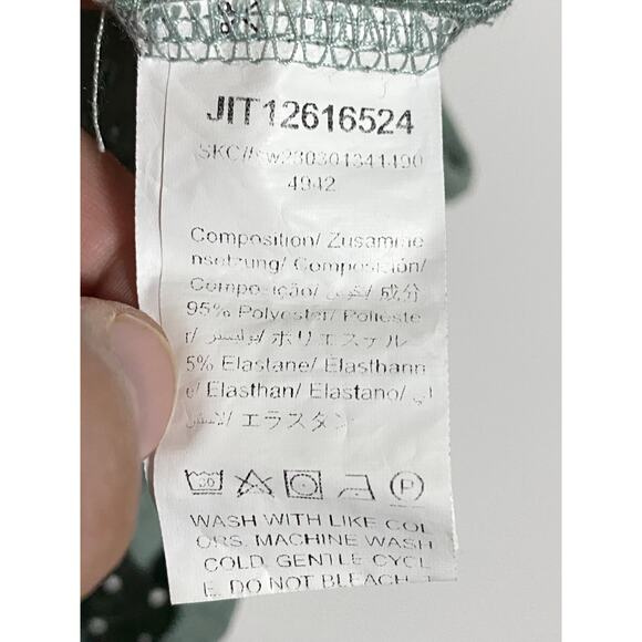 Green Camisole Eyelet Lace S Forest Fairy Coquette Ruched Bust Dainty Goblincore - Picture 7 of 9